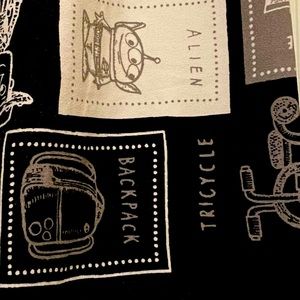 LuLaRoe Toy Story leggings grey / black / white